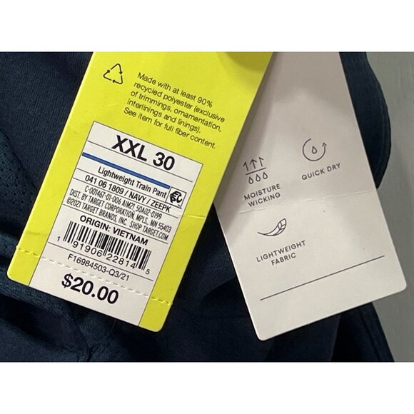 All In Motion - Men's Train Pants Navy Blue - XXL/30 - Picture 10 of 12